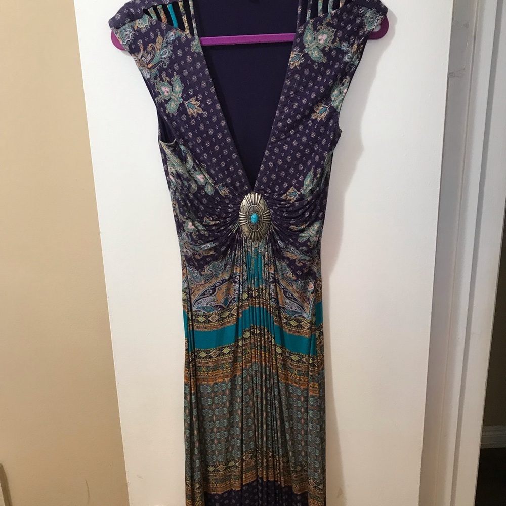 Elegant Multicolor Maxi Dress